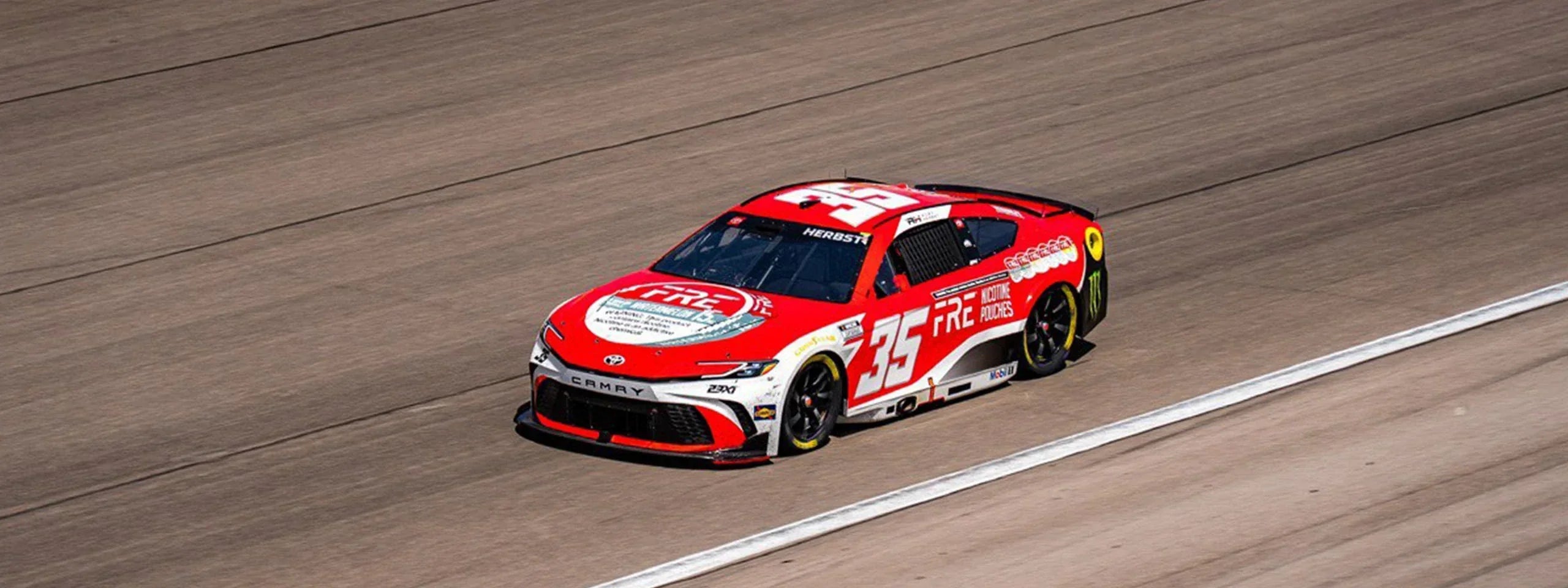 FRE zero-tobacco nicotine pouches sponsorship with Nascar