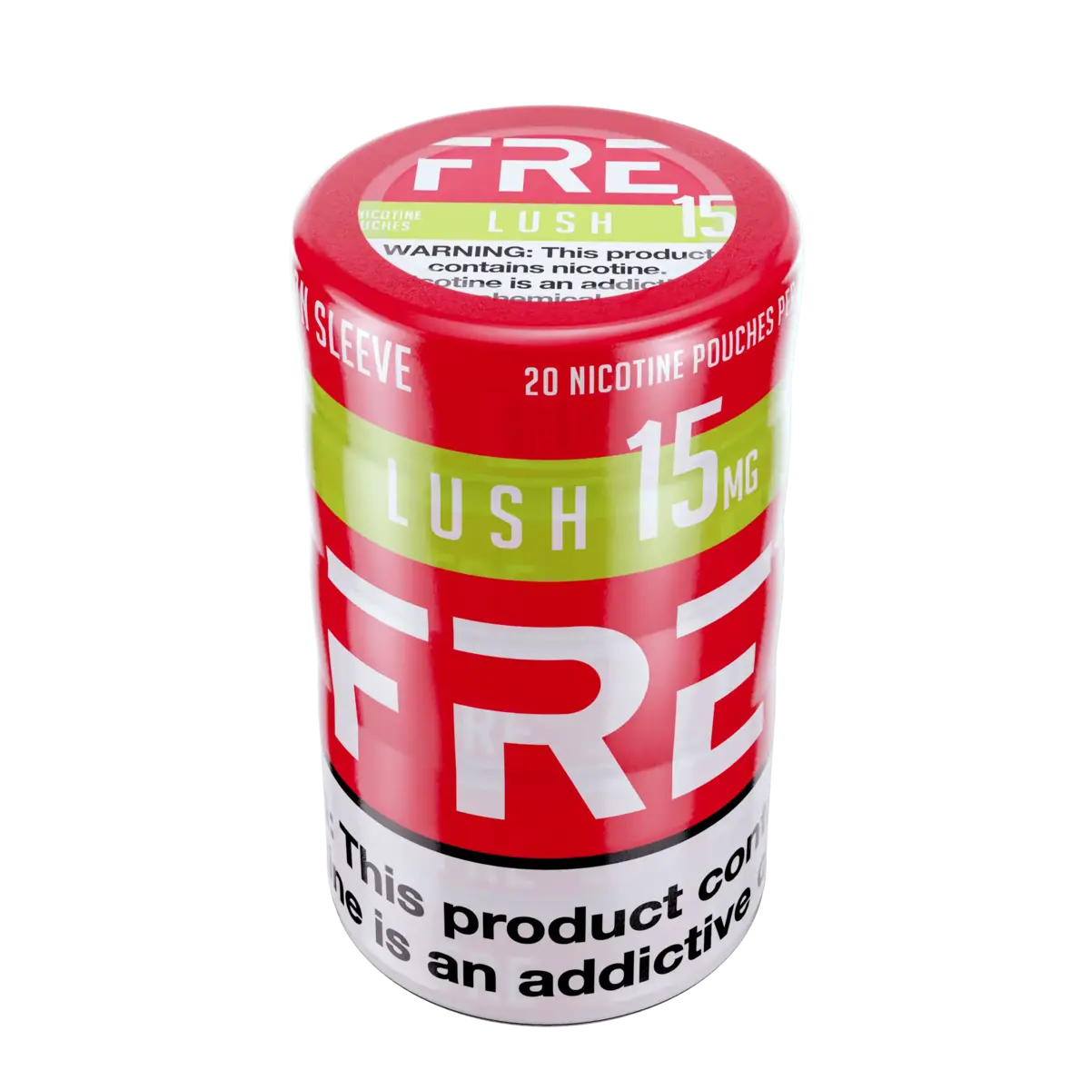 Sleeve of 15mg FRE Nicotine Pouches, Lush Flavor
