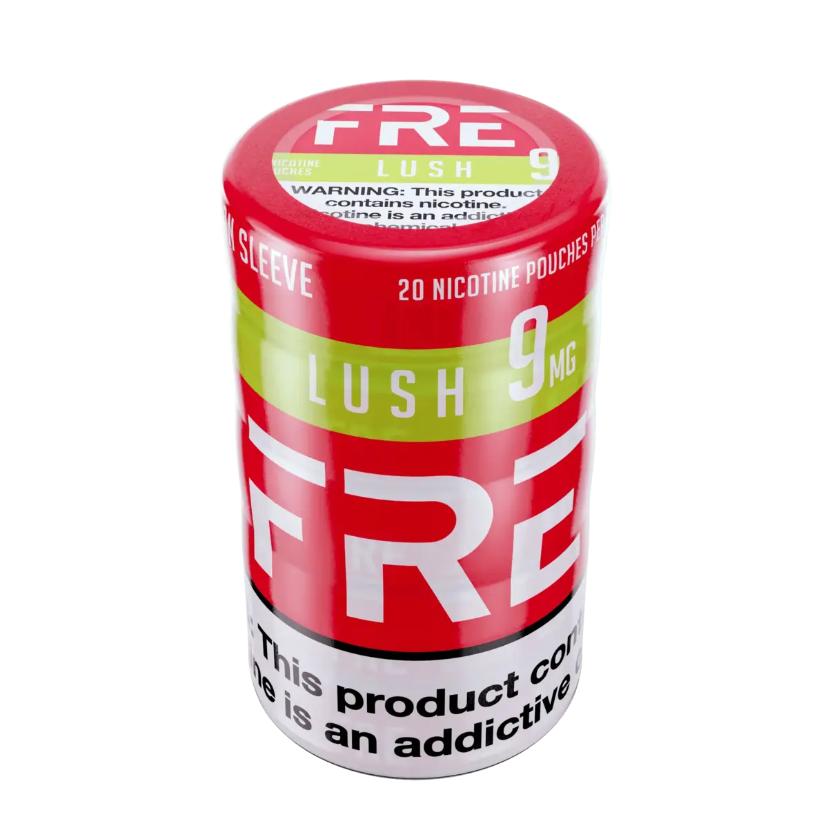 Sleeve of 9mg FRE Nicotine Pouches, Lush Flavor