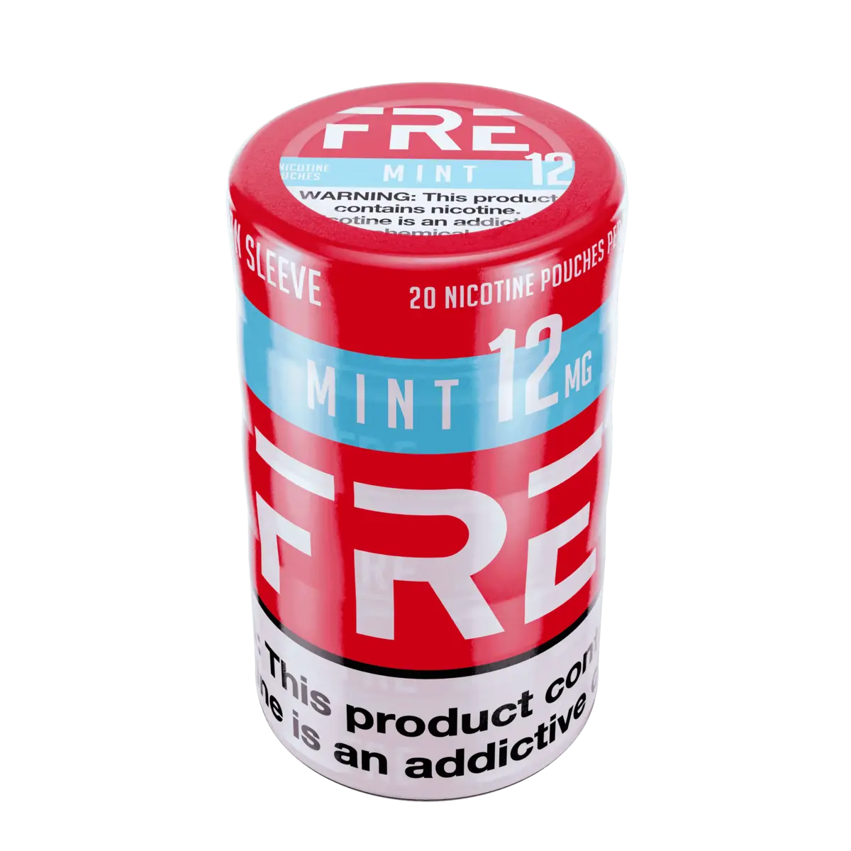Sleeve of 12mg FRE Mint Nicotine Pouches