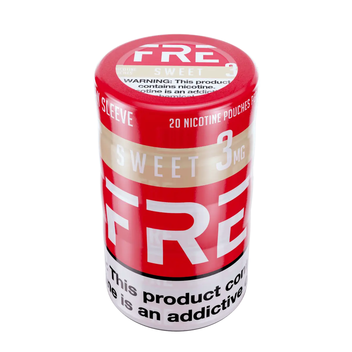 Sleeve of 3mg FRE Sweet Nicotine Pouches