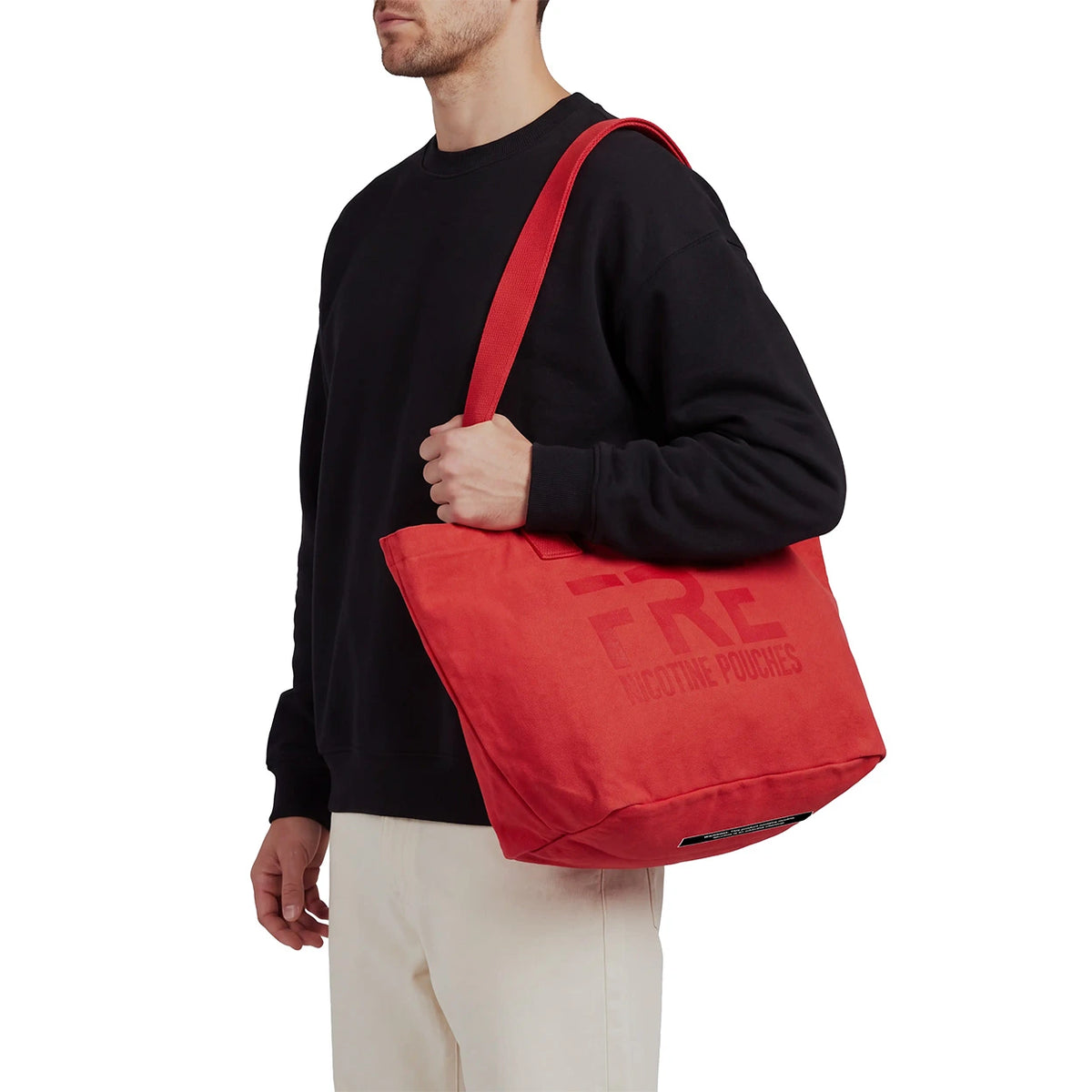 Red Denim Mega Tote