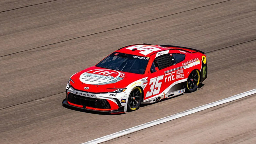 FRE zero-tobacco nicotine pouches sponsorship with Nascar