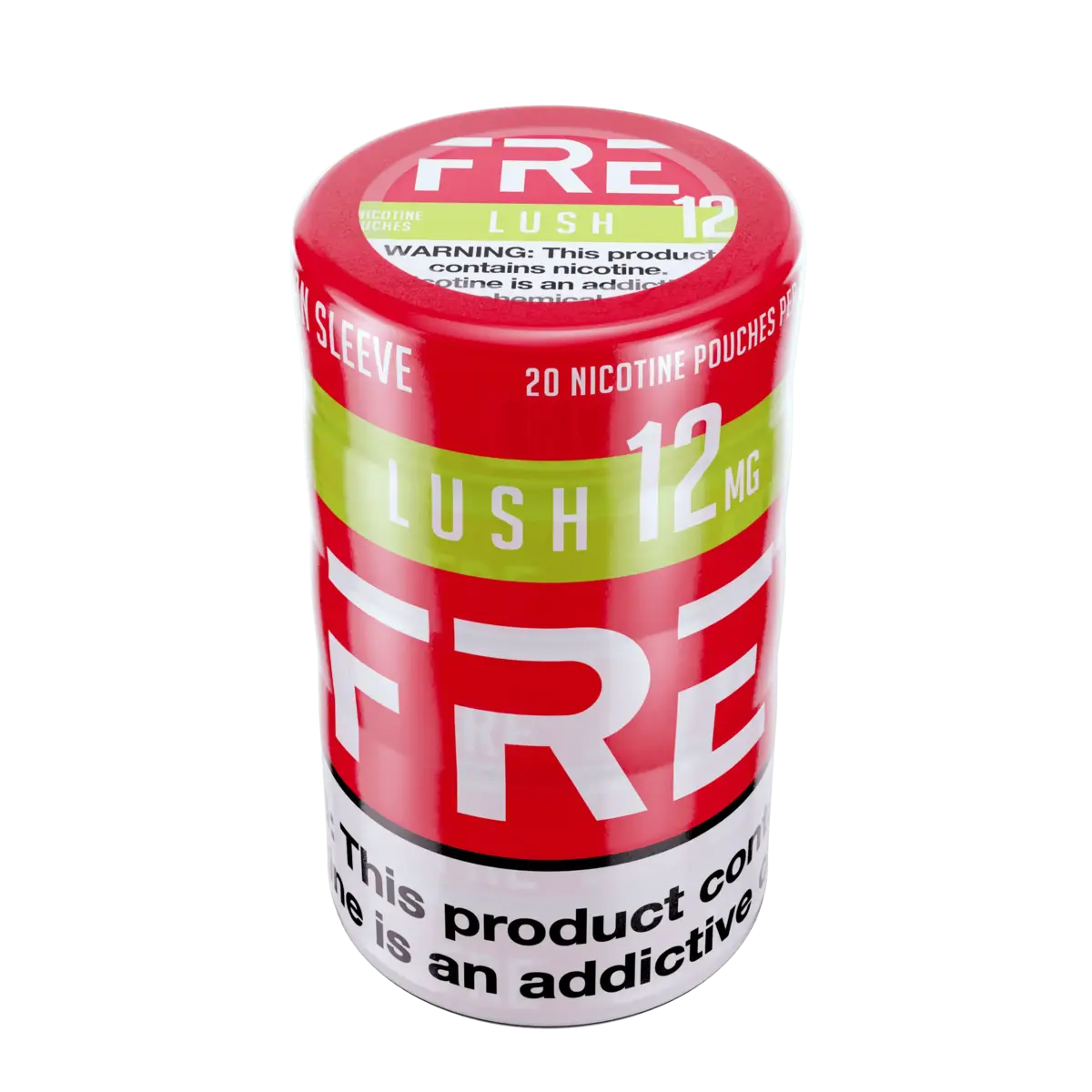Sleeve of 12mg FRE Nicotine Pouches, Lush Flavor