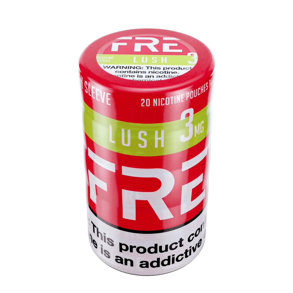 Sleeve of 3mg FRE Nicotine Pouches, Lush Flavor