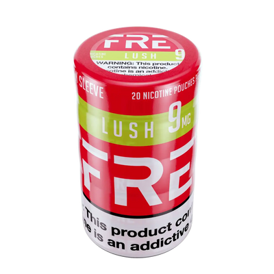 Sleeve of 9mg FRE Nicotine Pouches, Lush Flavor
