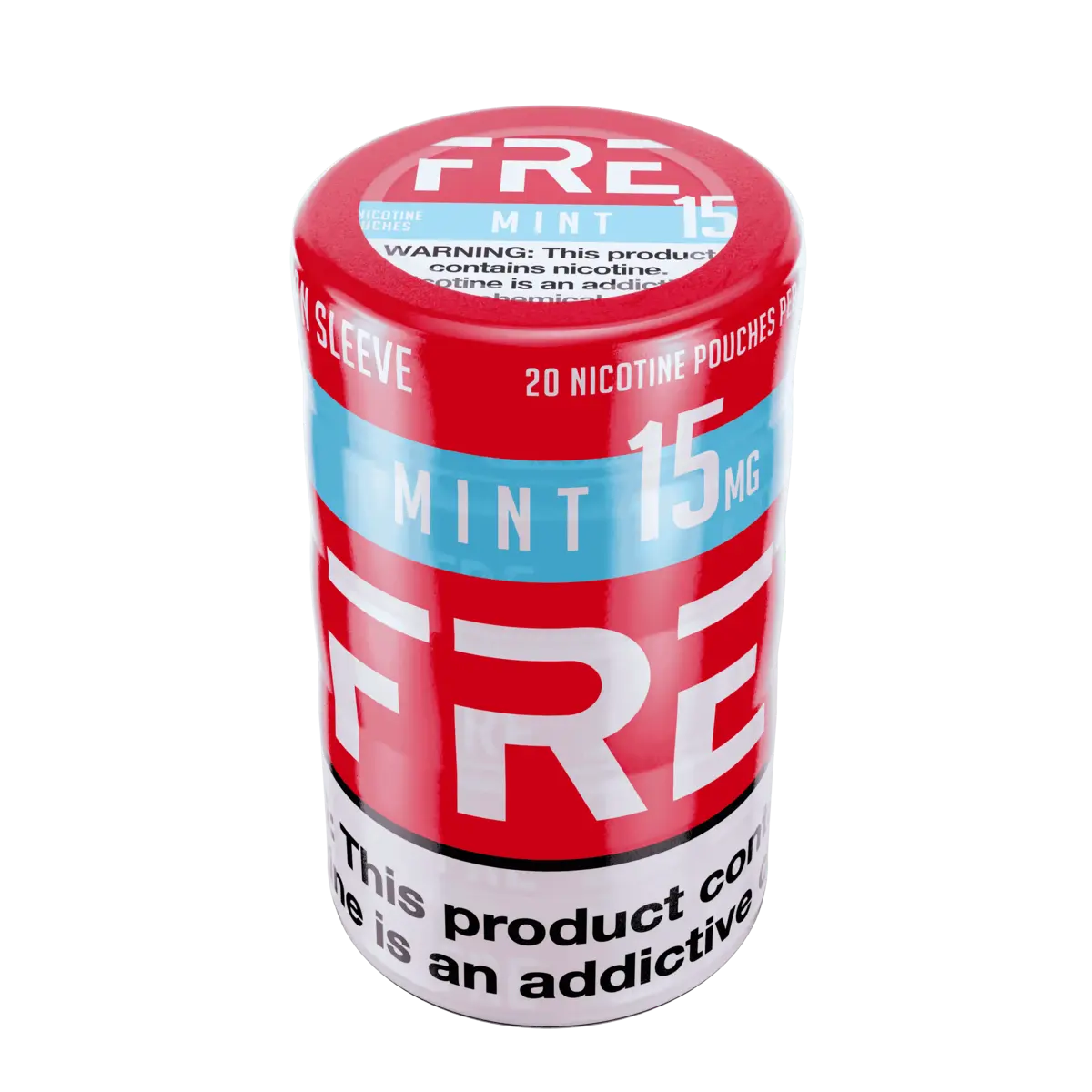 Sleeve of 15mg FRE Mint Nicotine Pouches