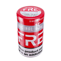Sleeve of Original Flavor FRE Nicotine Pouches, 15 mg, 20 total pouches