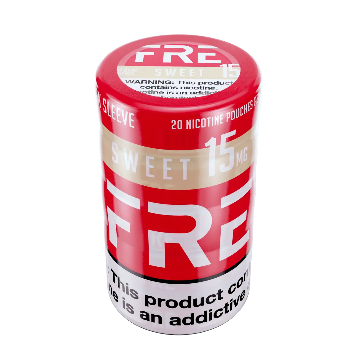 Sleeve of 15mg FRE Sweet Nicotine Pouches