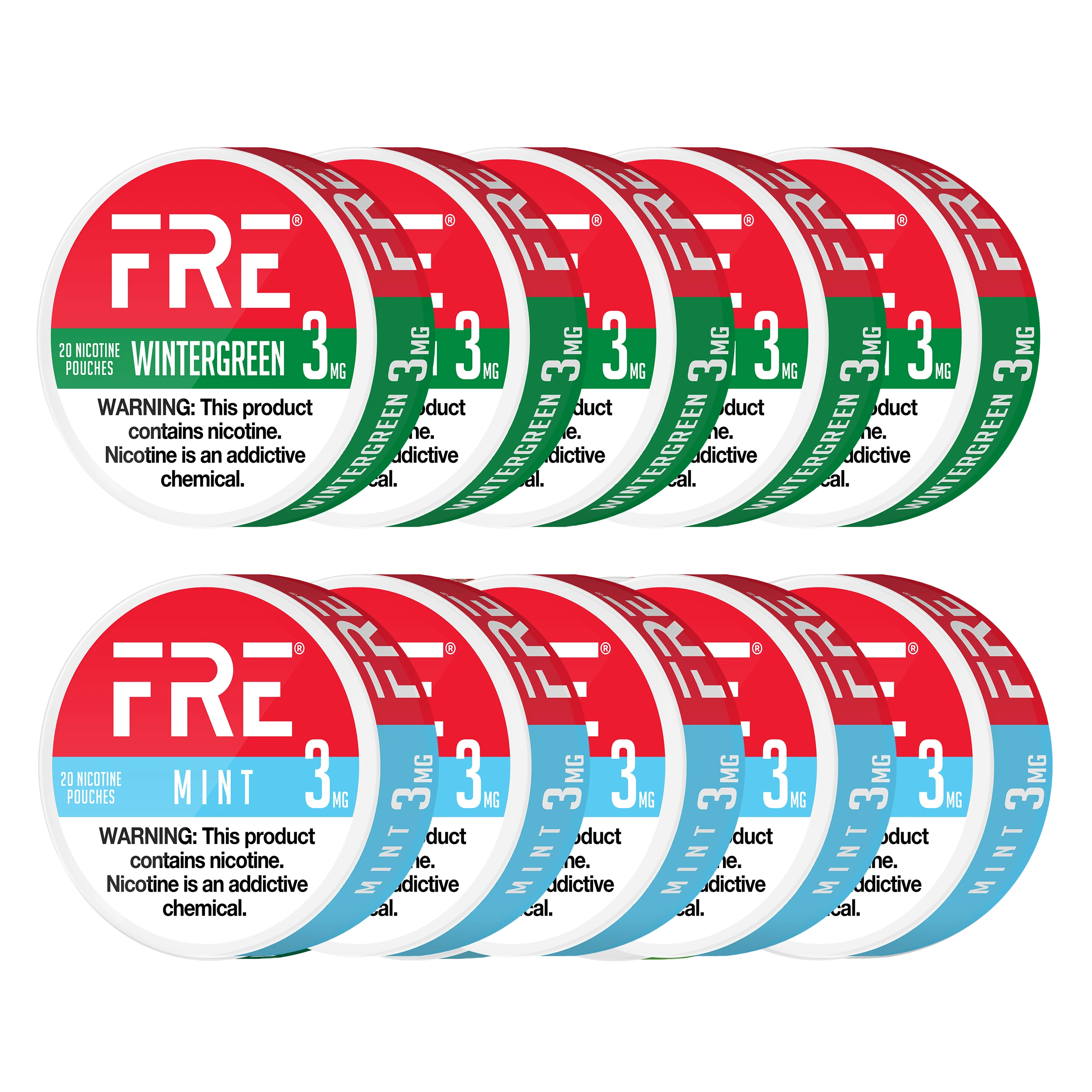 Mint Mixer Bundle - 3mg (10 Cans)