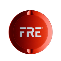 premium red tin with twist-lock lid, metallic finish, and bold silver FRE logo centered on top