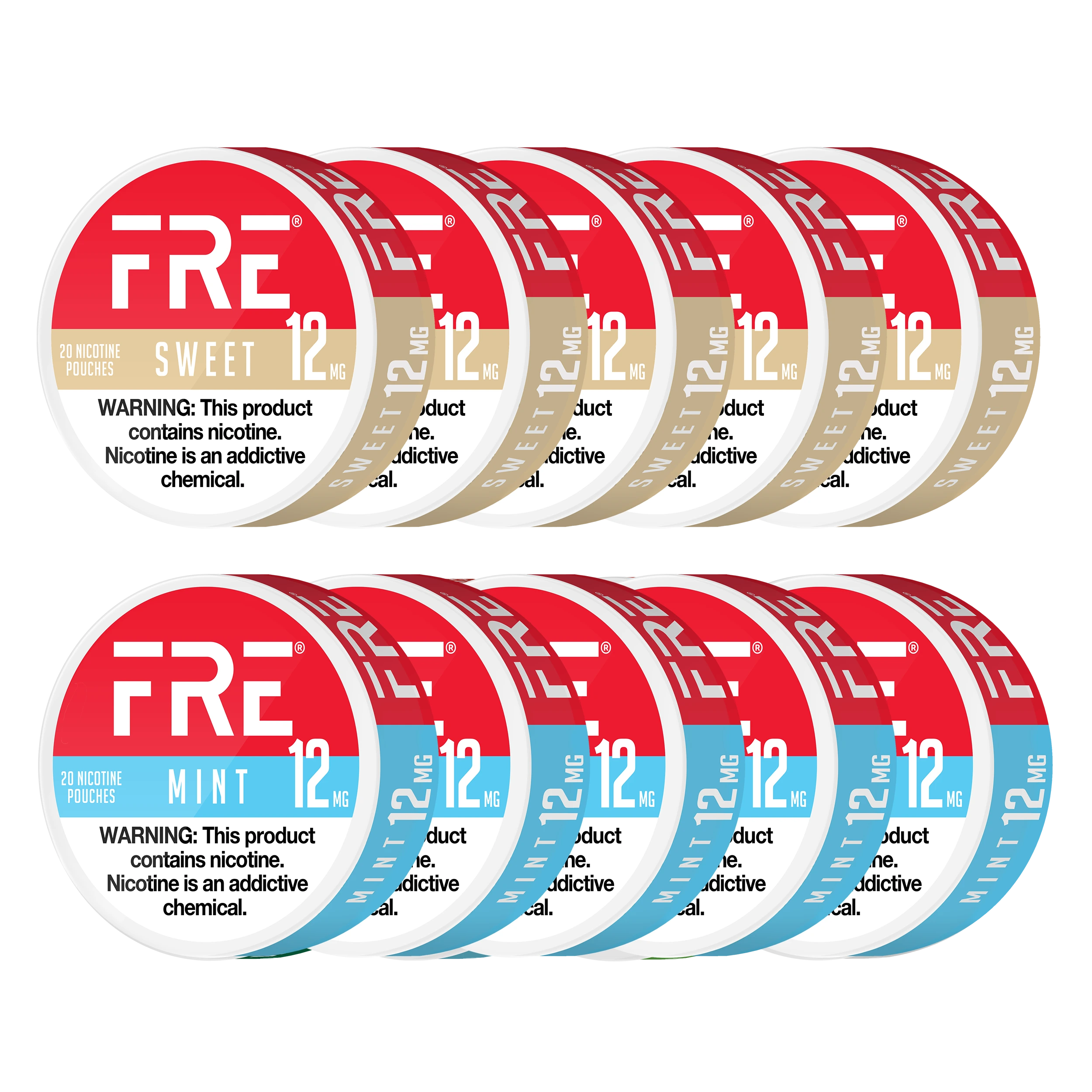 Sweet & Mint Bundle - 12mg (10 Cans)