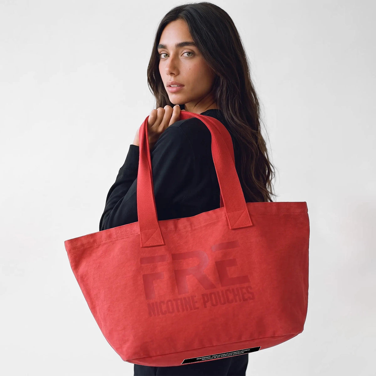 Red Denim Mega Tote